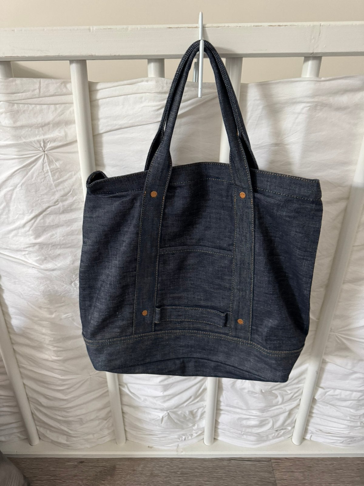Ruime grote Jeans Tas  School/weekend/schoudertas, Ophalen, 30 cm of meer, Blauw, Zo goed als nieuw