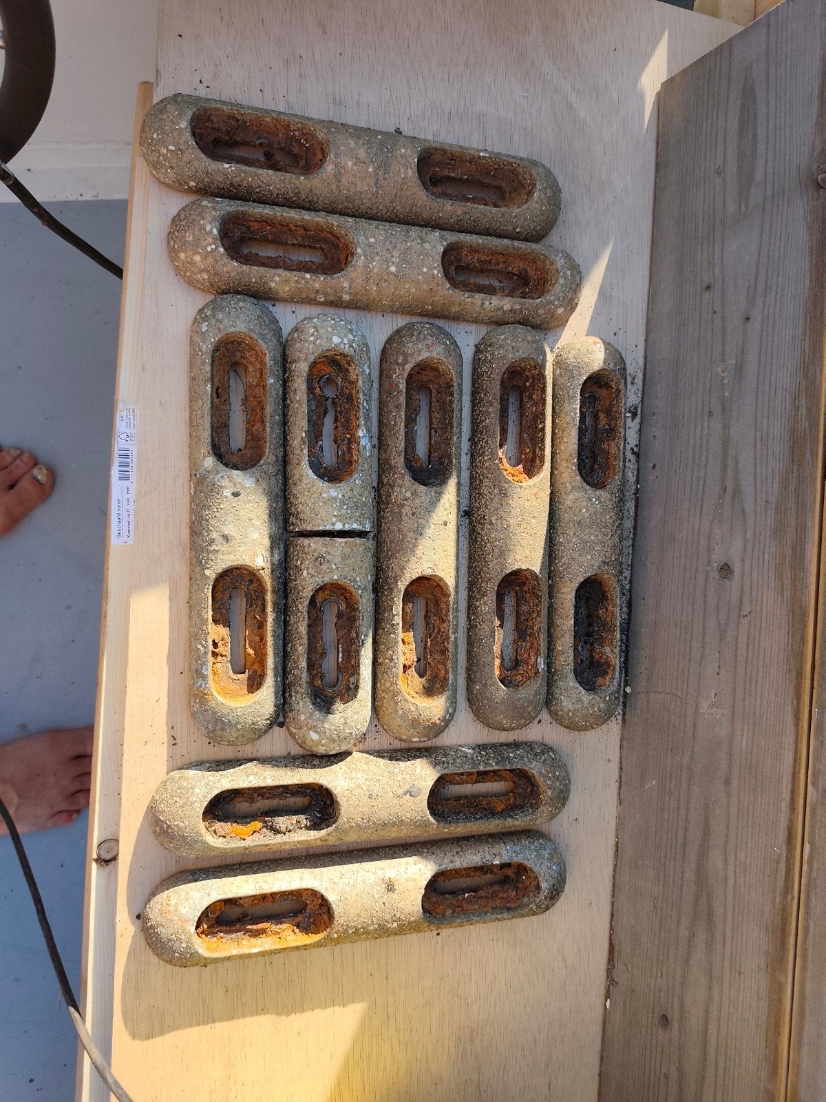 9x zink anode 2,4kg, Watersport en Boten, Ophalen of Verzenden, Zo goed als nieuw