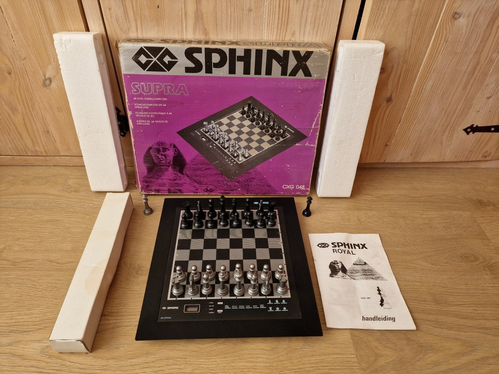 Sphinx Supra CXG 048 Elektronisch Schaakspel, Hobby en Vrije tijd, Gezelschapsspellen | Bordspellen, Een of twee spelers, Ophalen of Verzenden