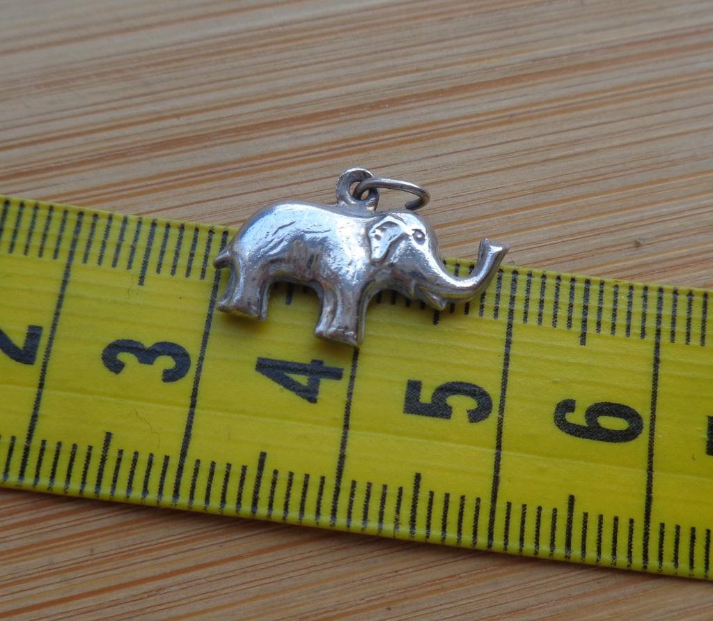 zilveren vintage bedel olifant [668], Overige merken, Verzenden, Zo goed als nieuw, 1 bedel