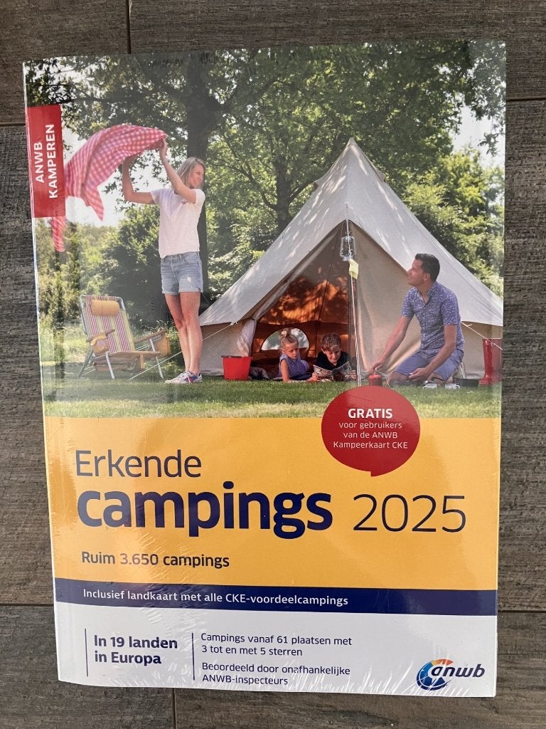 ANWB campinggids - Erkende Campings 2025 (NIEUW/INGESEALD), Europa, Nieuw, Ophalen of Verzenden, Campinggids