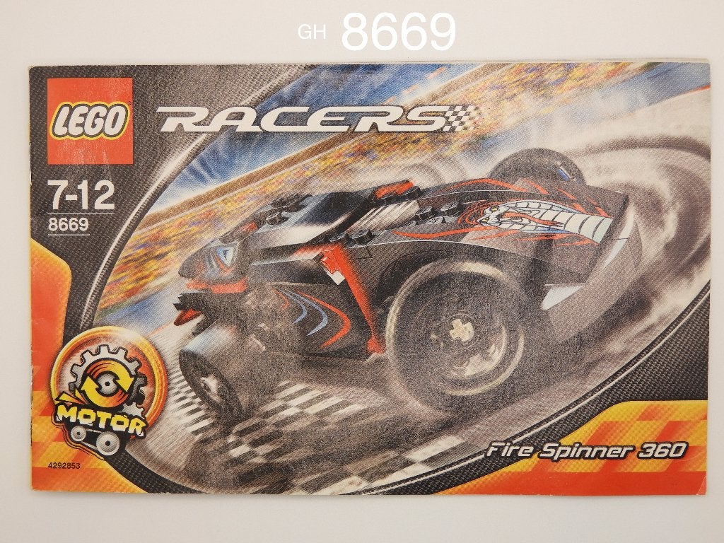 Lego 8669 Fire Spinner, Gebruikt, Lego, Inclusief instructies, Ophalen of Verzenden