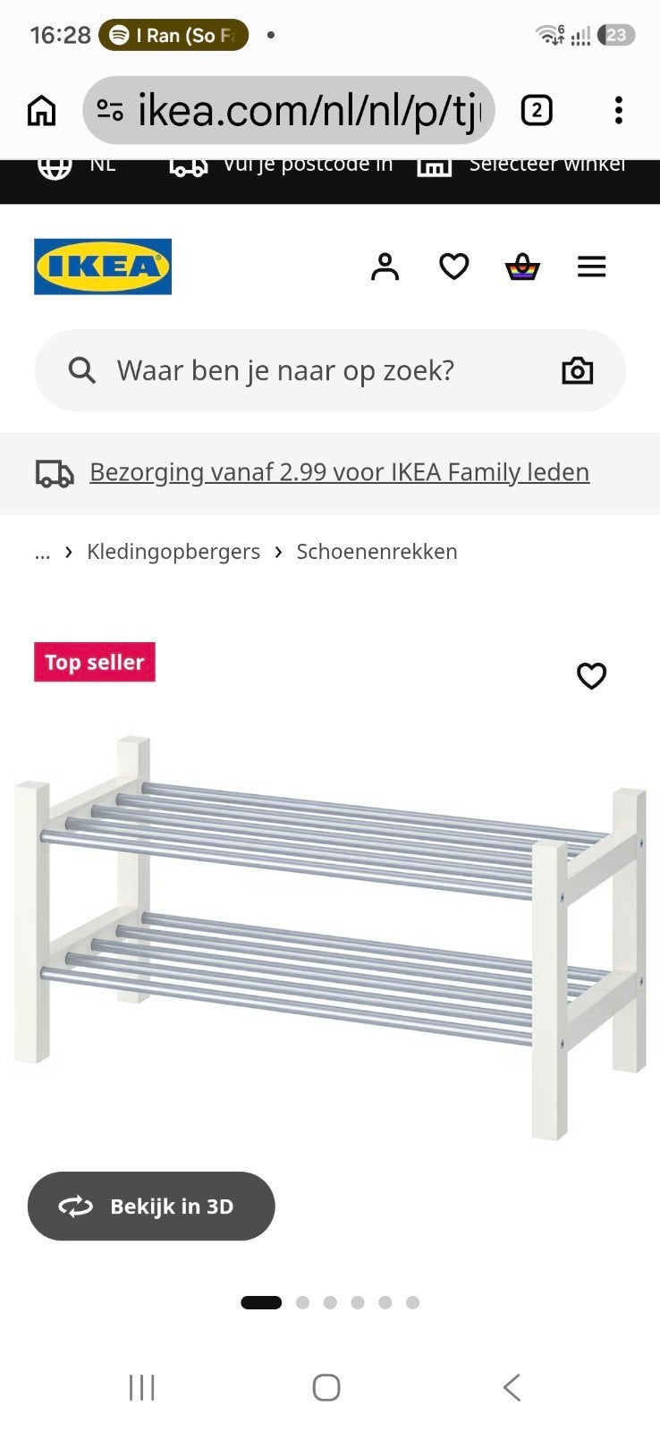 ikea schoenenrek, Ophalen of Verzenden, Zo goed als nieuw