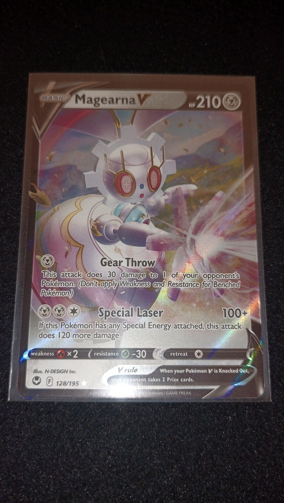 Magearna V Pokémon kaart (128/195) - Zo goed als nieuw, Ophalen of Verzenden, Zo goed als nieuw, Losse kaart