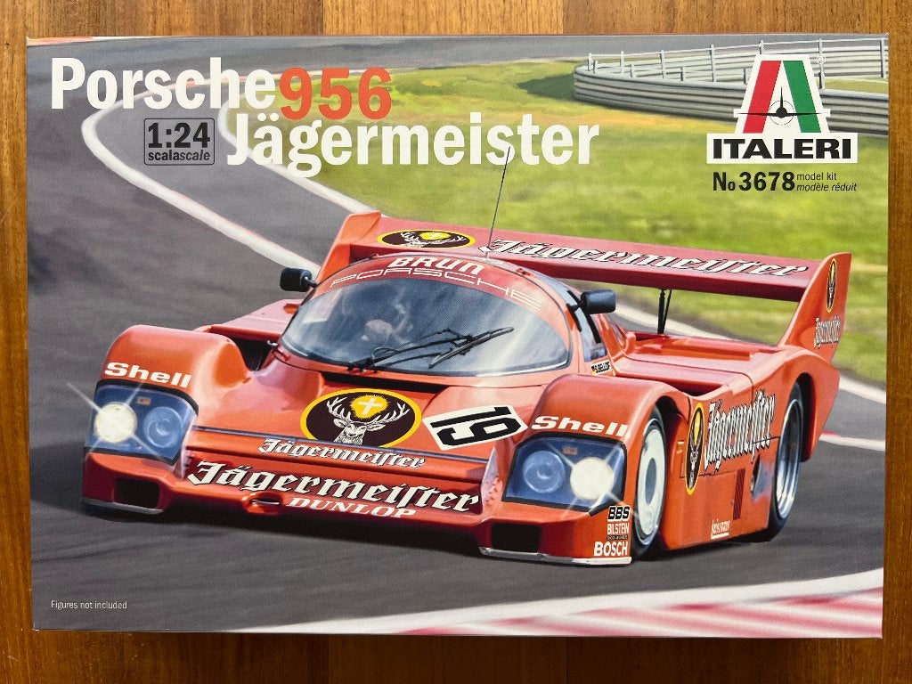 Italeri Porsche 956 Jägermeister 1:24 bouwpakket – 3678, Groter dan 1:32, Nieuw, Ophalen of Verzenden, Italeri