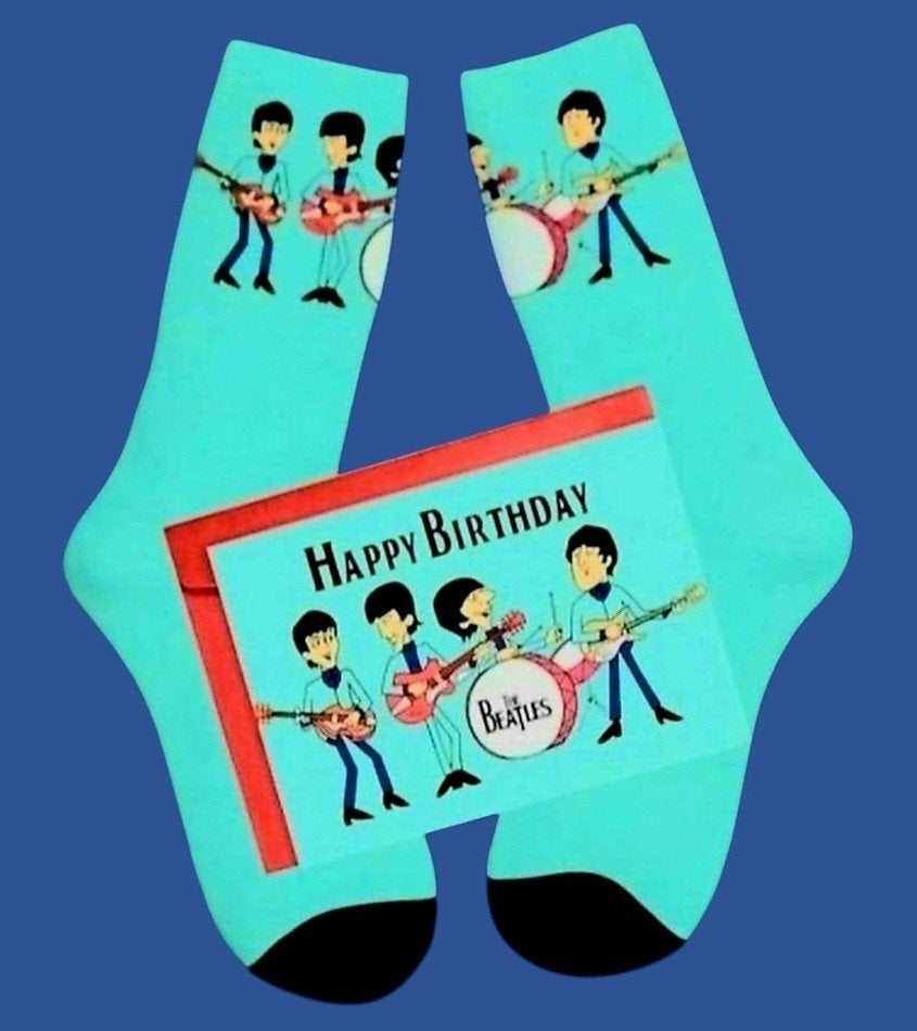 THE BEATLES SOKKEN + VERJAARDAGS KAART THE BEATLES, Ophalen of Verzenden, Nieuw