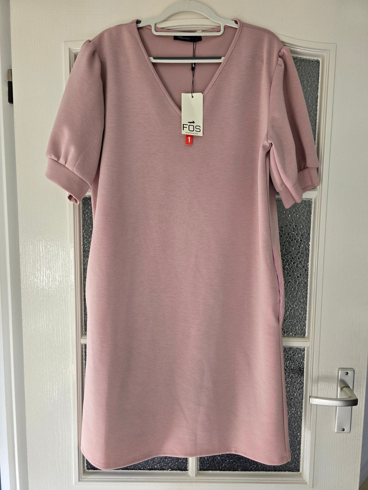 nieuw fos Amsterdam jurk L roze, Ophalen of Verzenden, Nieuw, Roze, Korte mouw