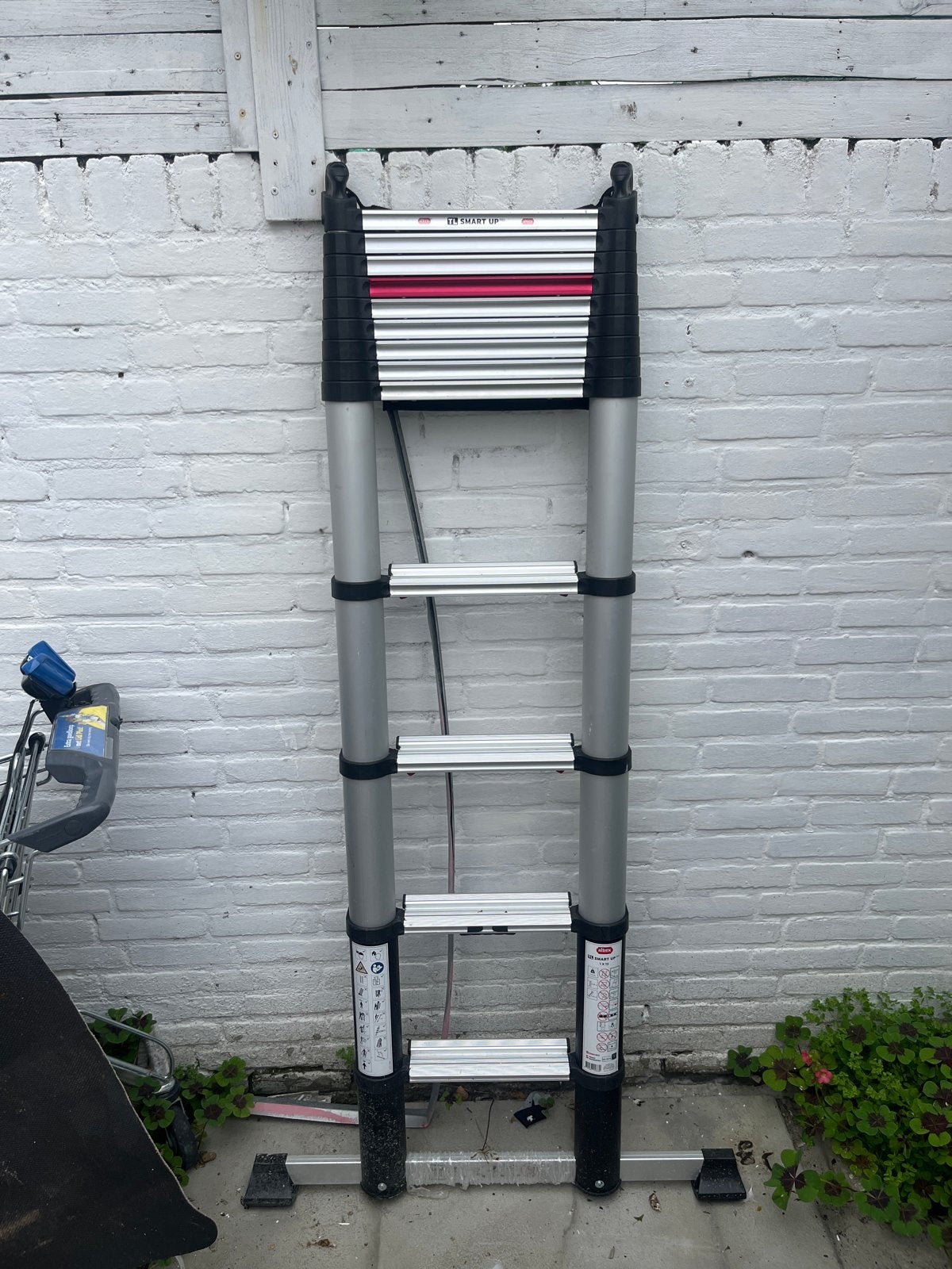 Altrex TL Smart Up Pro Schuifladder 1x13, Doe-het-zelf en Verbouw, Ladders en Trappen, Gebruikt, Ladder, 4 meter of meer, Opvouwbaar of Inschuifbaar