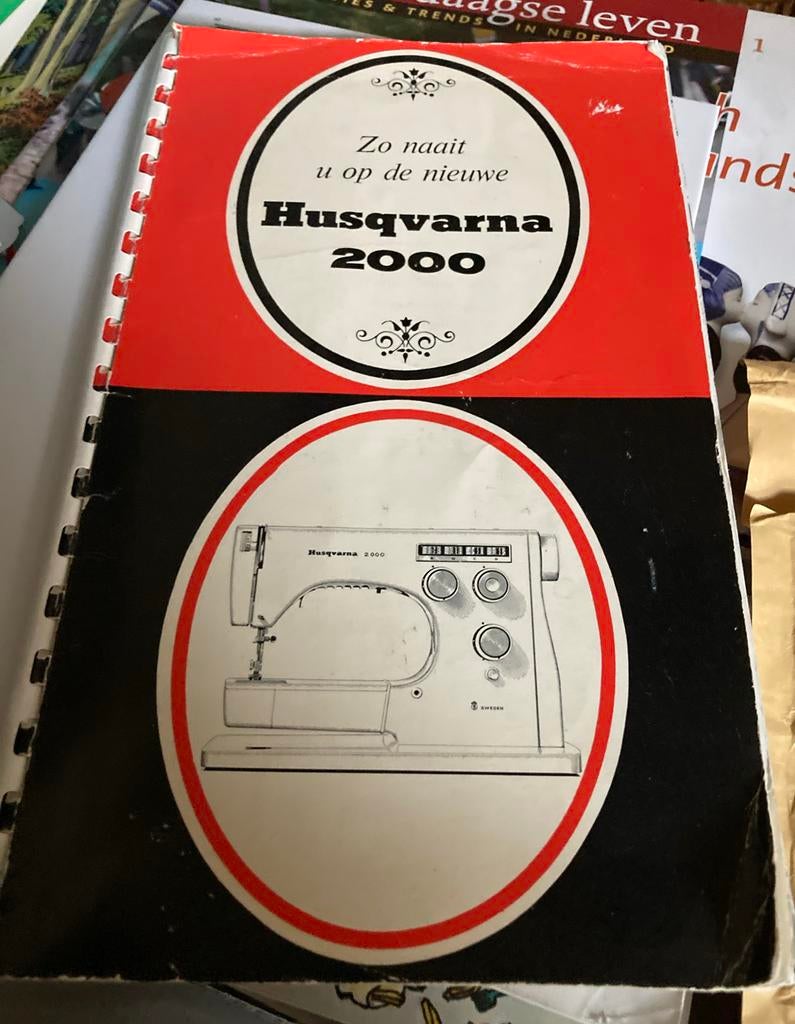 Vintage handleiding Husqvarna 2000 naaimachine., Ophalen of Verzenden, Gebruikt, Toebehoren, Husqvarna