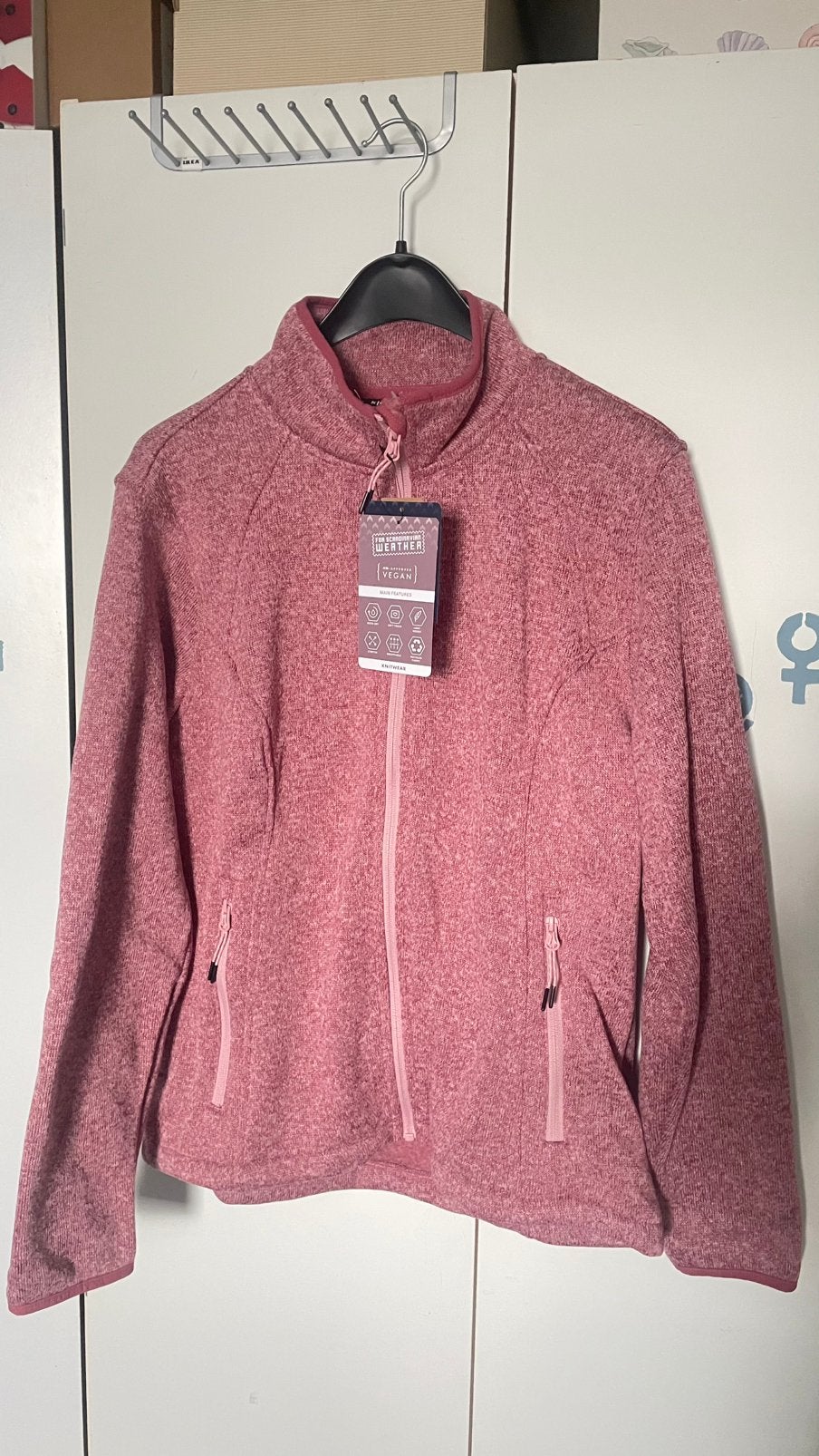 Nieuw met kaartjes maat 42 44 Kjelvik fleecevest ademend, Nieuw, Ophalen of Verzenden, Roze, Maat 42/44 (L)
