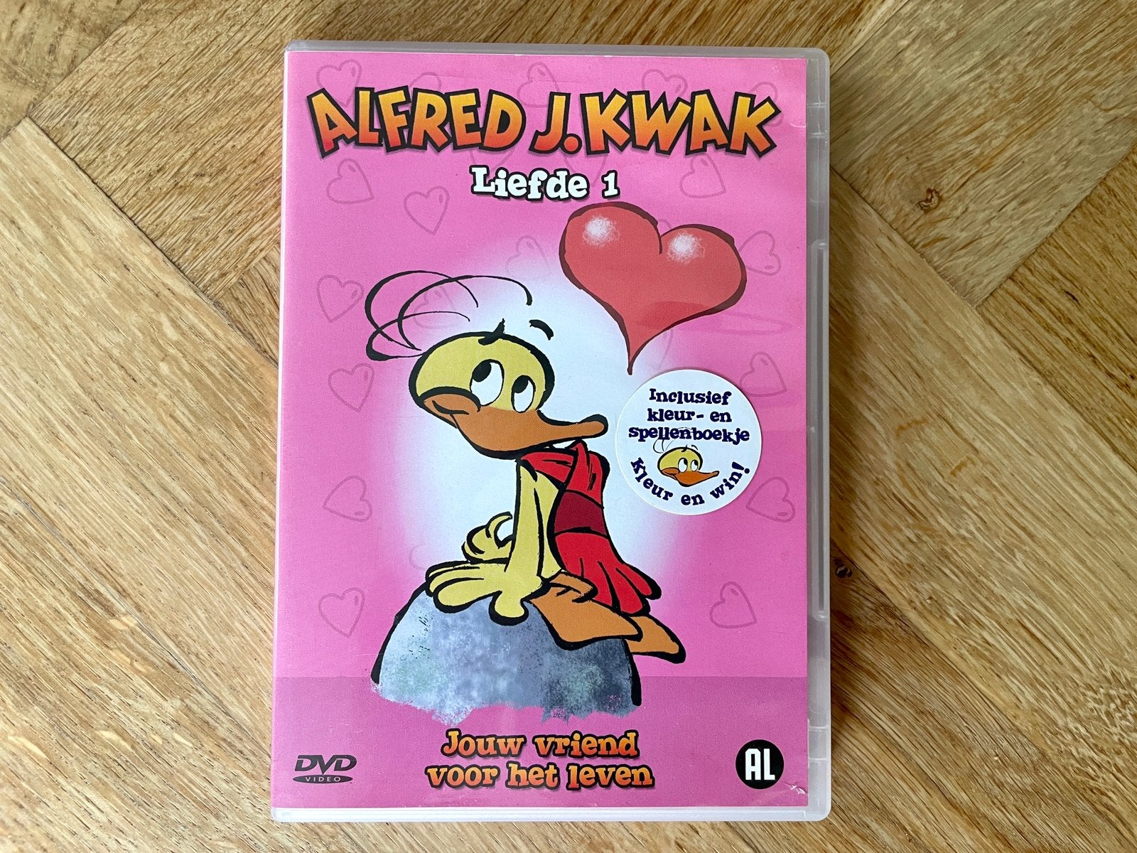Alfred J. Kwak - Liefde 1 op DVD (krasvrij, met NL), Europees, Tekenfilm, Alle leeftijden, Zo goed als nieuw