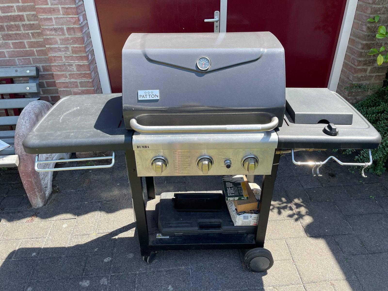 Patton Rumba gasbarbecue met 3 branders, Ophalen, Gebruikt