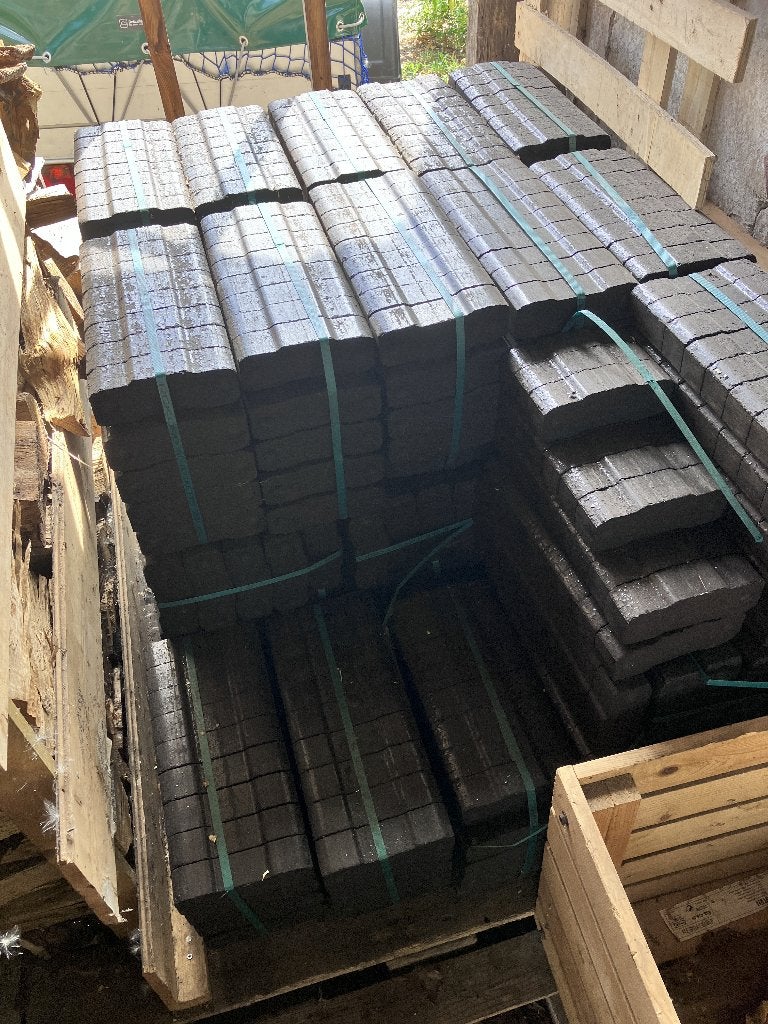 Bruinkoolbriketten 25KG  33 pakken, Tuin en Terras, Minder dan 3 m³, Ophalen, Blokken