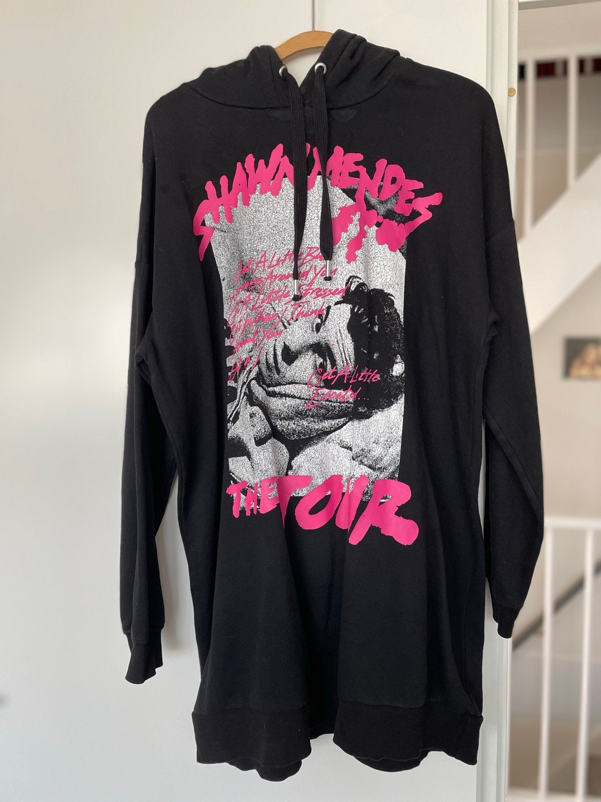 Shawn Mendes The Tour Hoodie Jurk zwart maat L, Maat 38/40 (M), Zwart, Ophalen of Verzenden, Zo goed als nieuw