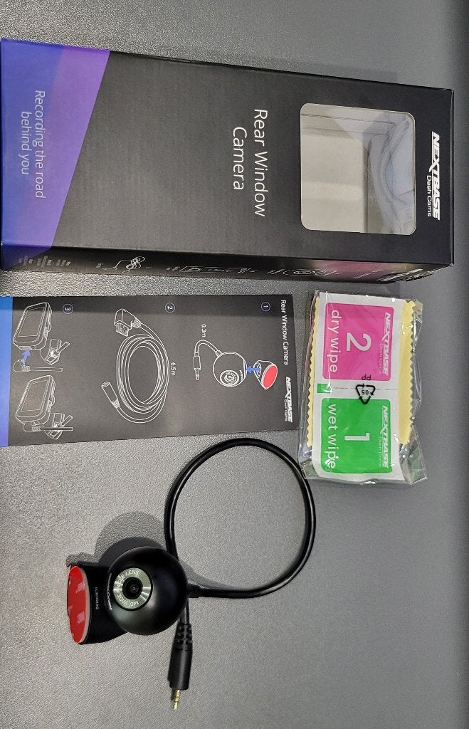 Nextbase Rear Window Camera dashcam compleet!, Auto diversen, Dashcams, Ophalen of Verzenden, Zo goed als nieuw
