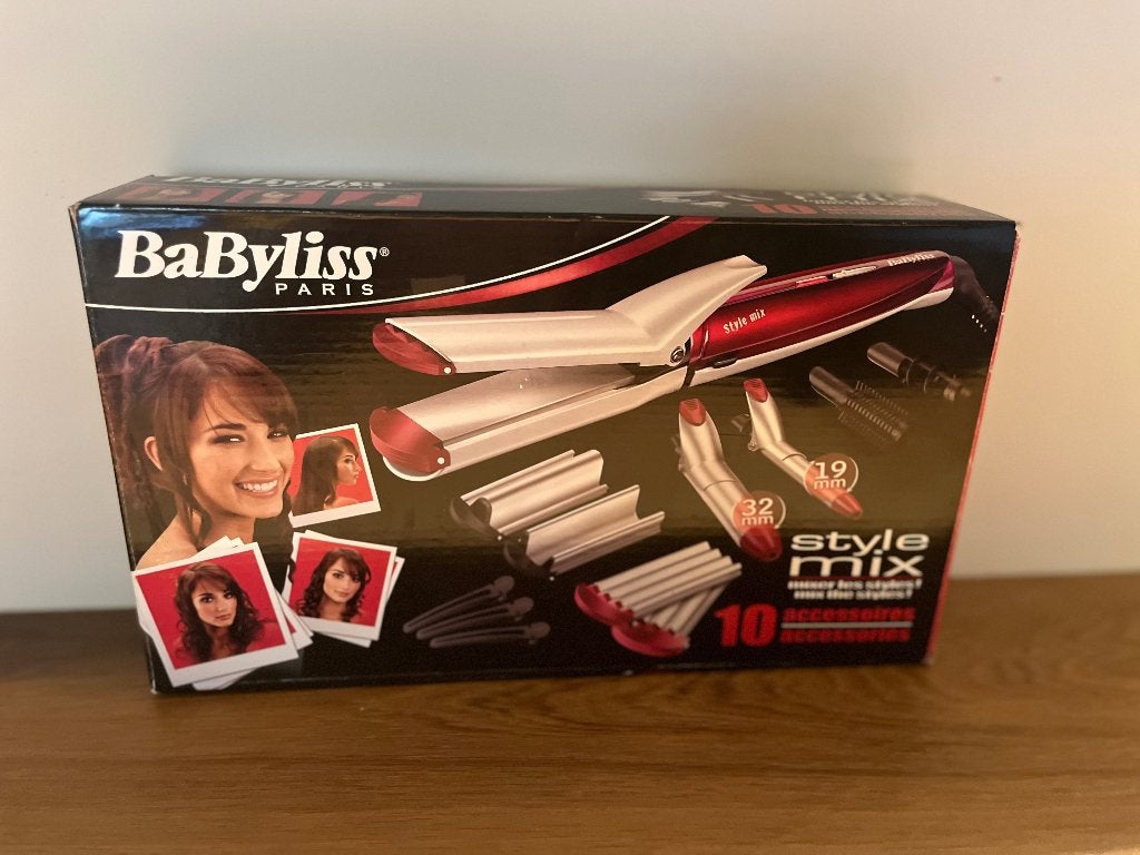 BaByliss Paris Style Mix Krultang & Stijltang Set, Ophalen of Verzenden, Gebruikt, Krultang of Stijltang