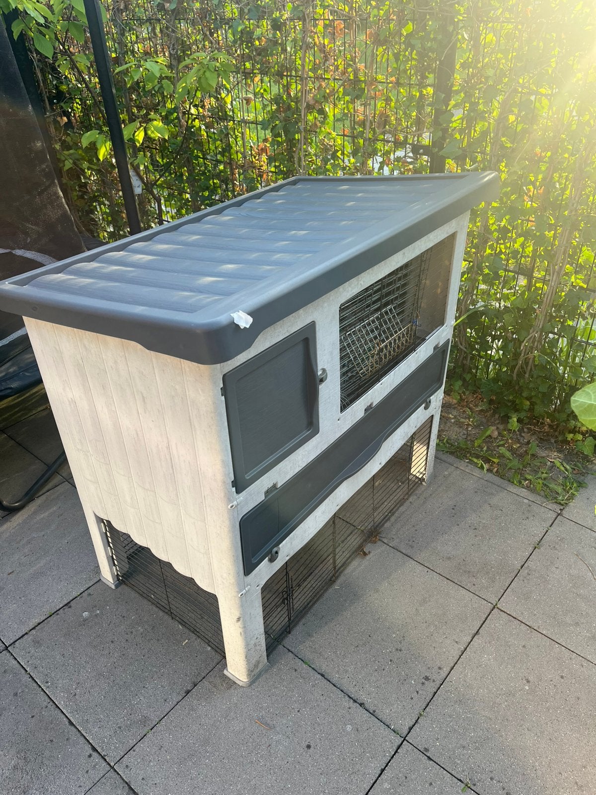 Ferplast konijnenhok, inclusief alle benodigdheden, Dieren en Toebehoren, Ophalen, 90 cm of meer, Hok, 110 cm of meer