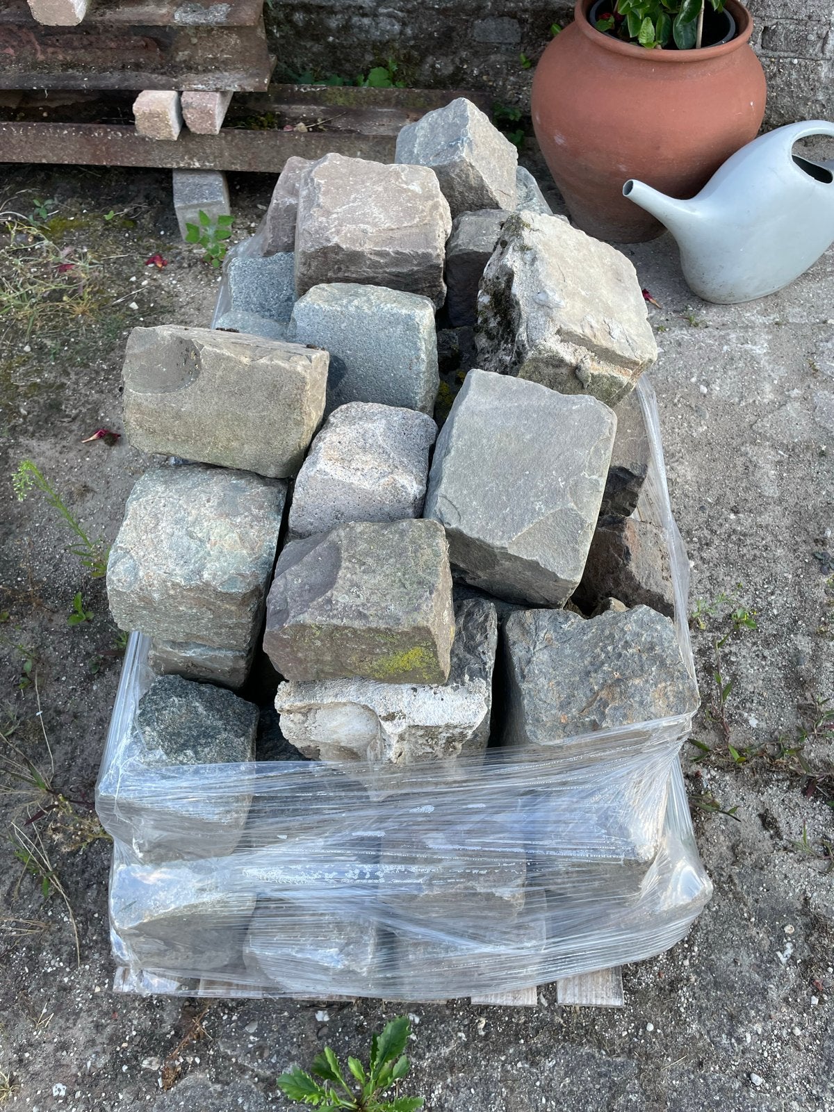 Grote Basalt stenen, Tuin en Terras, Ophalen, Gebruikt, Kei, Basalt