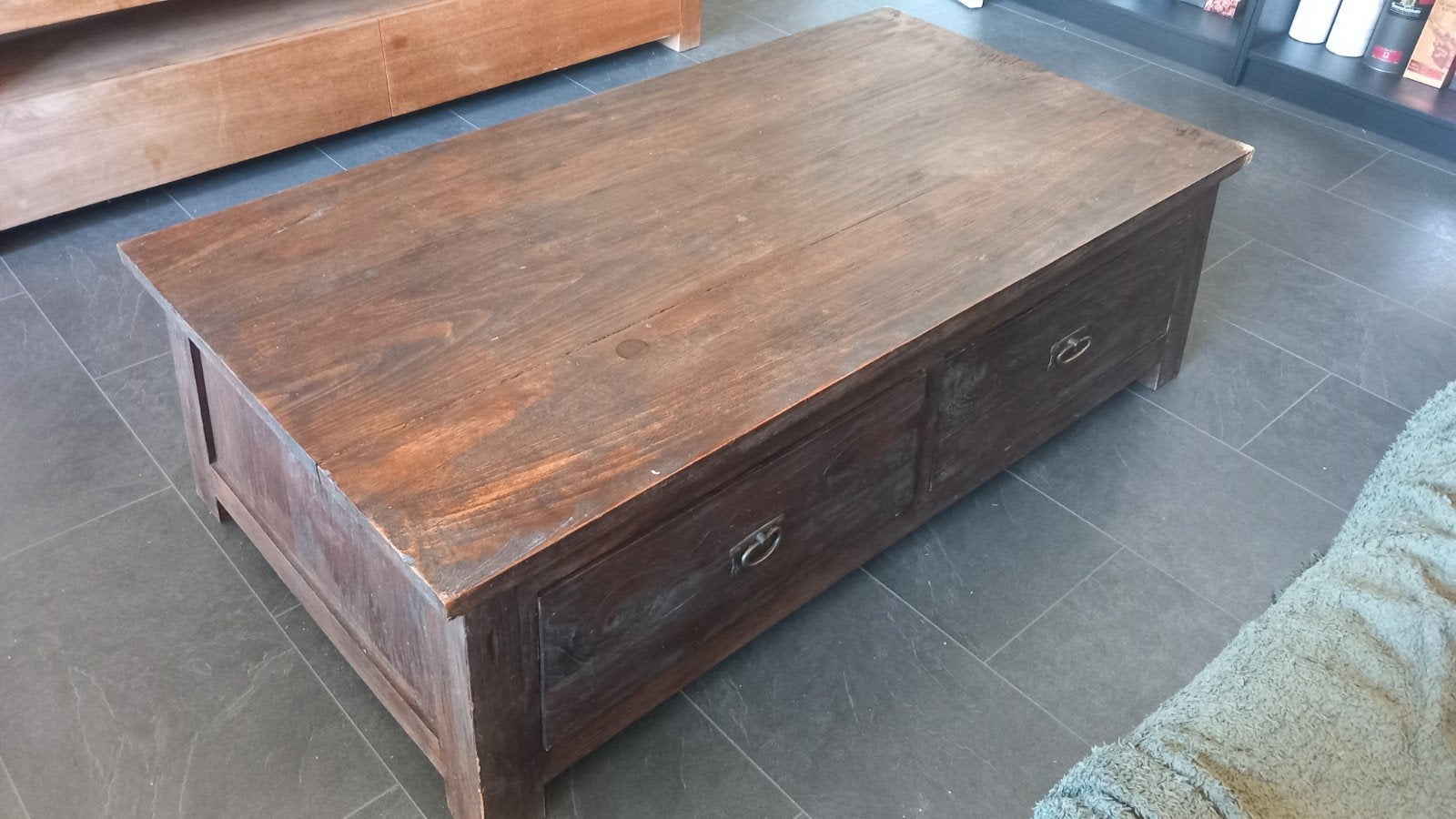 Koloniale salontafel, Huis en Inrichting, Ophalen, Gebruikt, 100 tot 150 cm, 50 tot 100 cm
