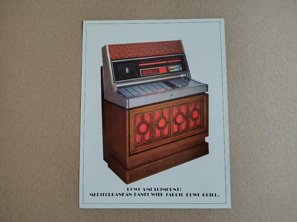 Flyer: Rowe-AMi MM4 (1970) jukebox, Verzenden, Gebruikt, 1950 tot 1960, Seeburg