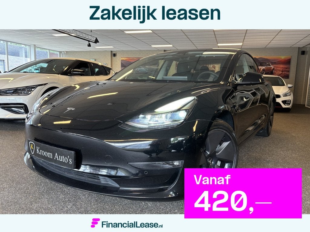 Tesla Model 3 Long Range AWD 78 kWh LONG Range SOH 92.4 %, Automaat, Gebruikt, Zwart, Zwart