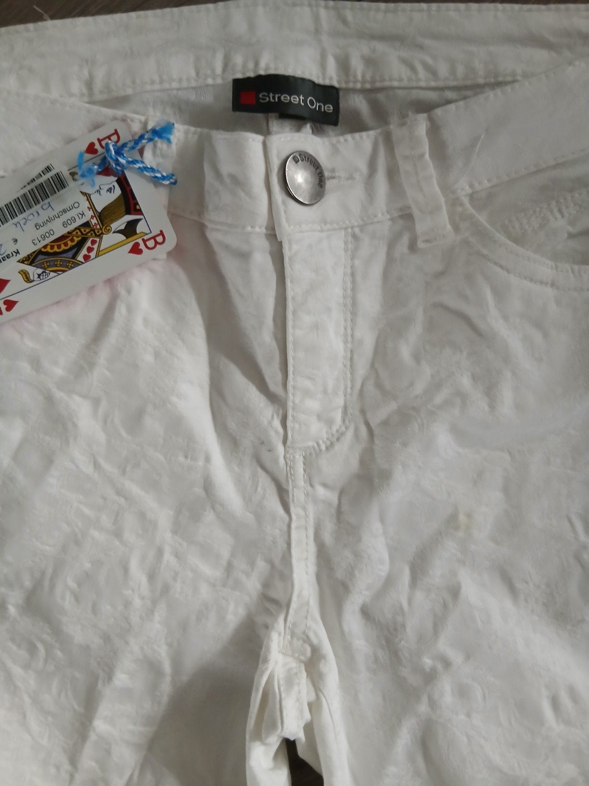 Zomerbroeken: Bloemenprint en Witte Jeans, Blauw, Maat 42/44 (L), Nieuw, Ophalen of Verzenden
