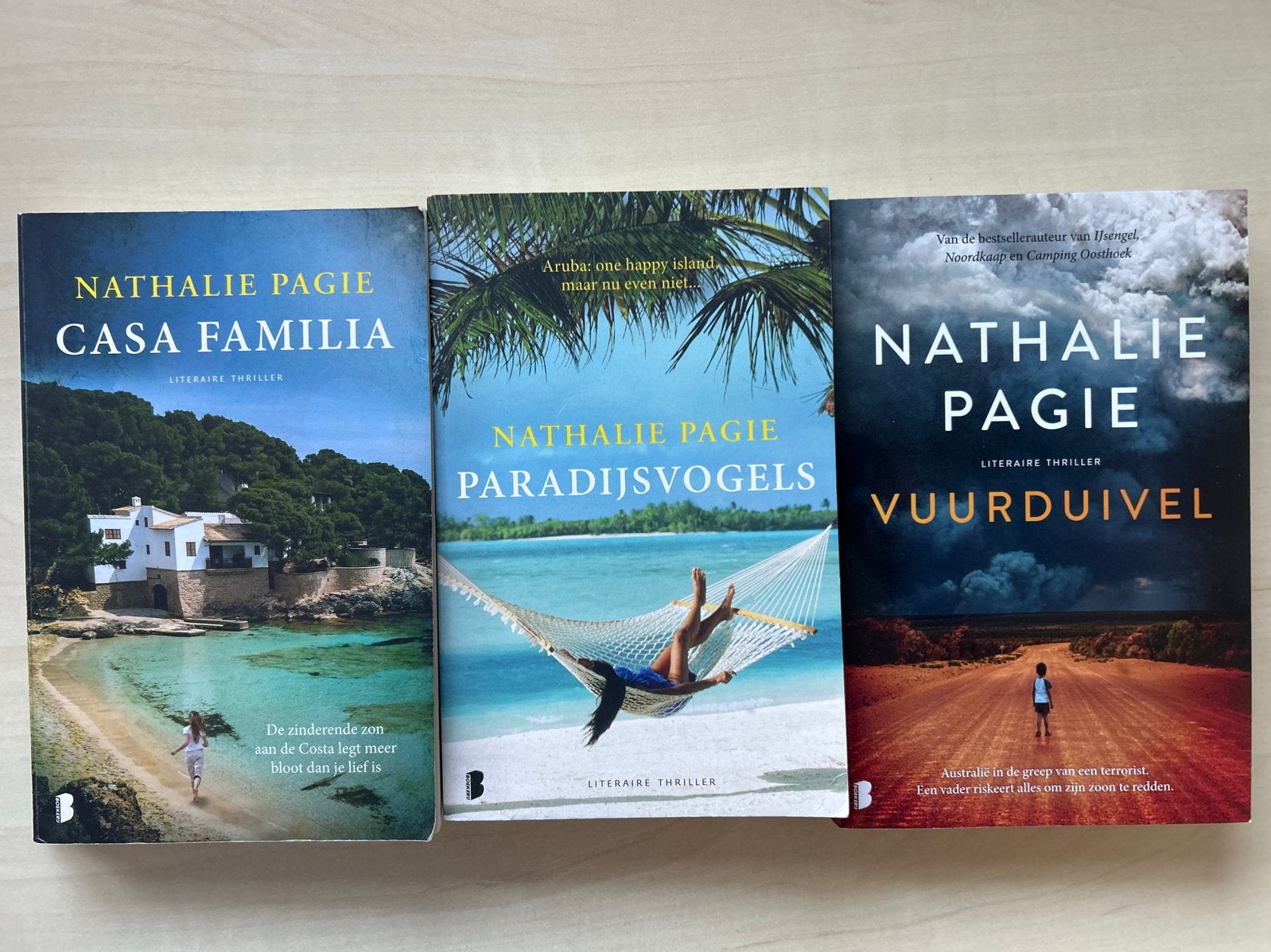 Nathalie Pagie 3 boeken, oa Casa Familia, Paradijsvogels, Ophalen of Verzenden, Zo goed als nieuw, Nederland