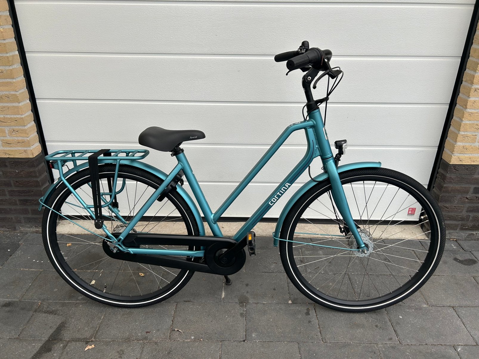 Cortina Foss 50cm 7V Beryl Groen Damesfiets Z.G.A.N., Fietsen en Brommers, Fietsen | Dames | Damesfietsen, Versnellingen, Zo goed als nieuw