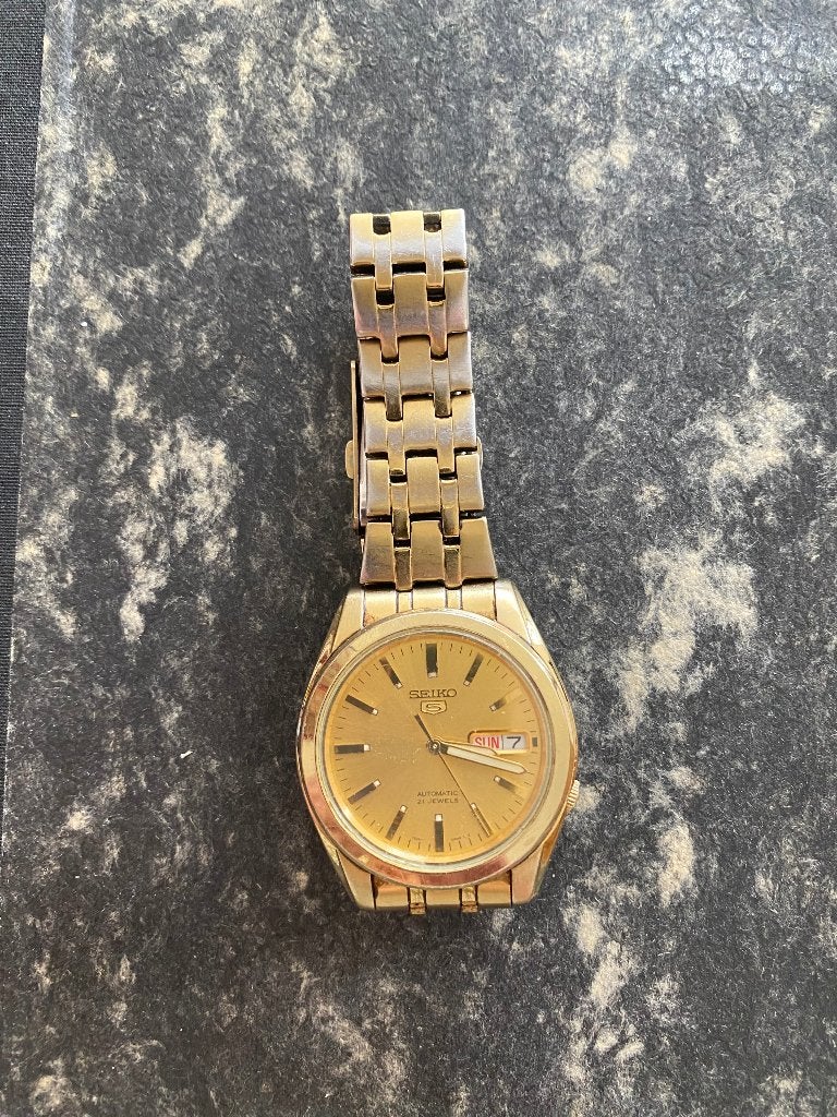 Seiko heren horloge, Sieraden, Tassen en Uiterlijk, Horloges | Heren, Gebruikt, Staal, Polshorloge, Ophalen of Verzenden