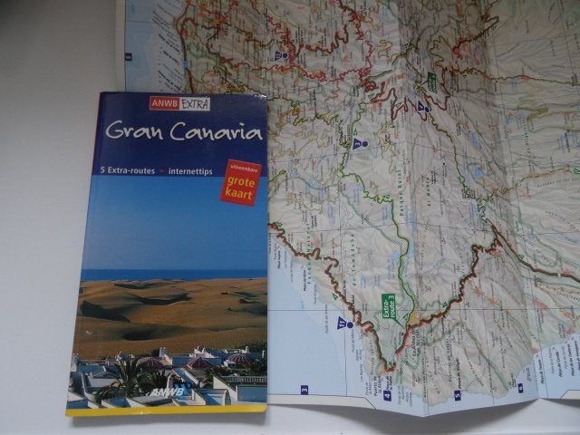 anwb extra reisgids Gran Canaria + de grote landkaart, Europa, Ophalen of Verzenden, Zo goed als nieuw, Reisgids of -boek