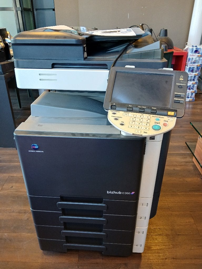 Konica Minolta Bizhub C360 + Toners, Ophalen, Gebruikt, All-in-one, Konica Minolta