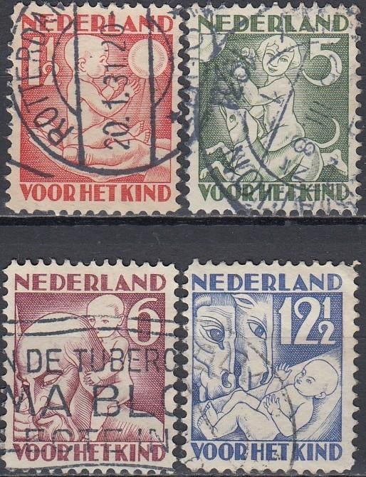 Nederland- 2.29- 1930- Kinderzegels- Seizoenen-- G, Verzenden, T/m 1940, Gestempeld