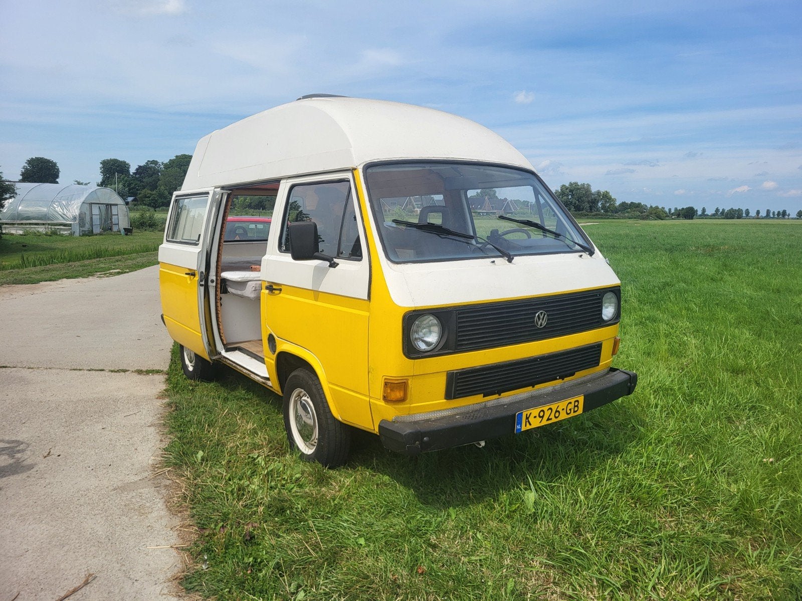 Volkswagen T3 Camper 1984 off grid turbodiesel, Caravans en Kamperen, Campers, Tot en met 2, Particulier, Koelkast, 4 tot 5 meter