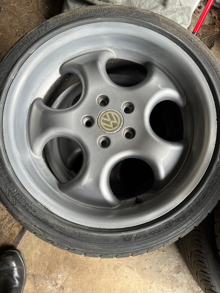 Vw banden met velgen., Ophalen, Gebruikt