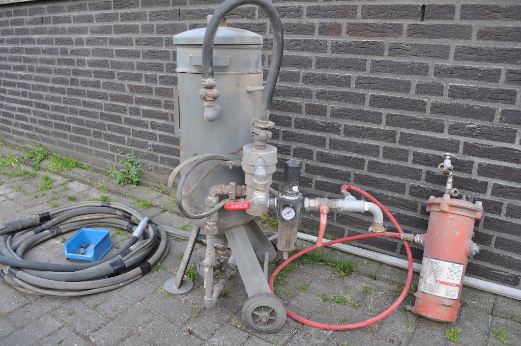 straalketel airblast ABSC-18, stralen, 10m slang, carbide, Ophalen of Verzenden, Gebruikt, Overige typen