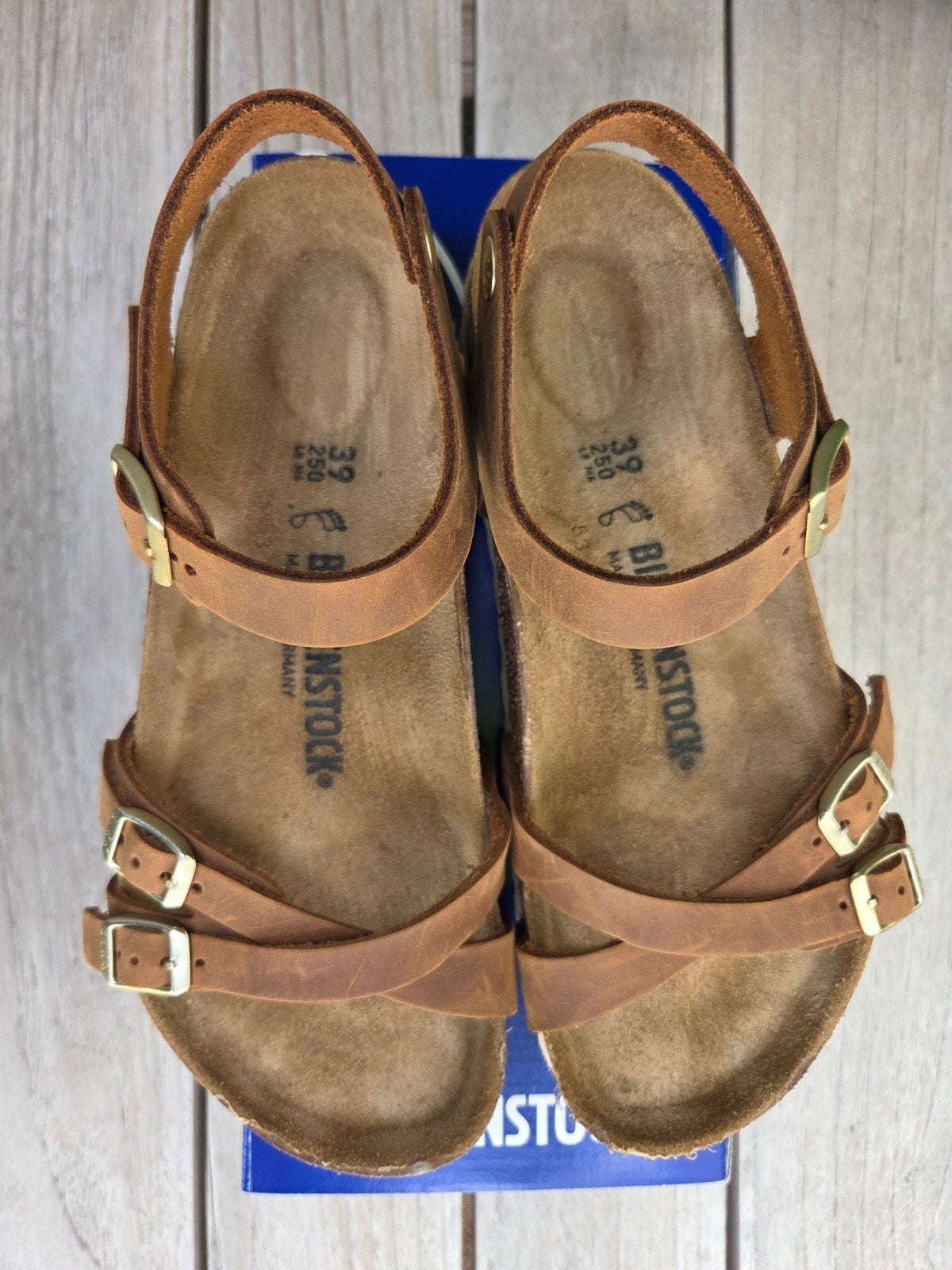 Birkenstok Kumba Cognac maat 39 NIEUW, Bruin, Nieuw, Birkenstock, Sandalen of Muiltjes