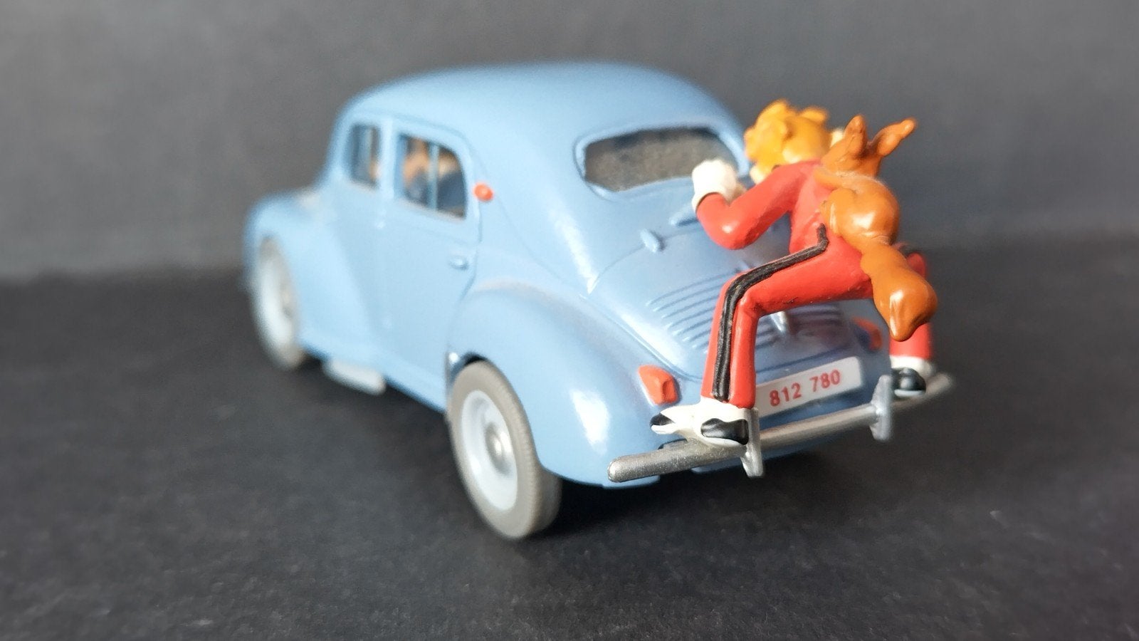Renault 4CV Spirou Robbedoes 1:44 Editions Atlas Pol, Overige merken, Auto, Verzenden, .