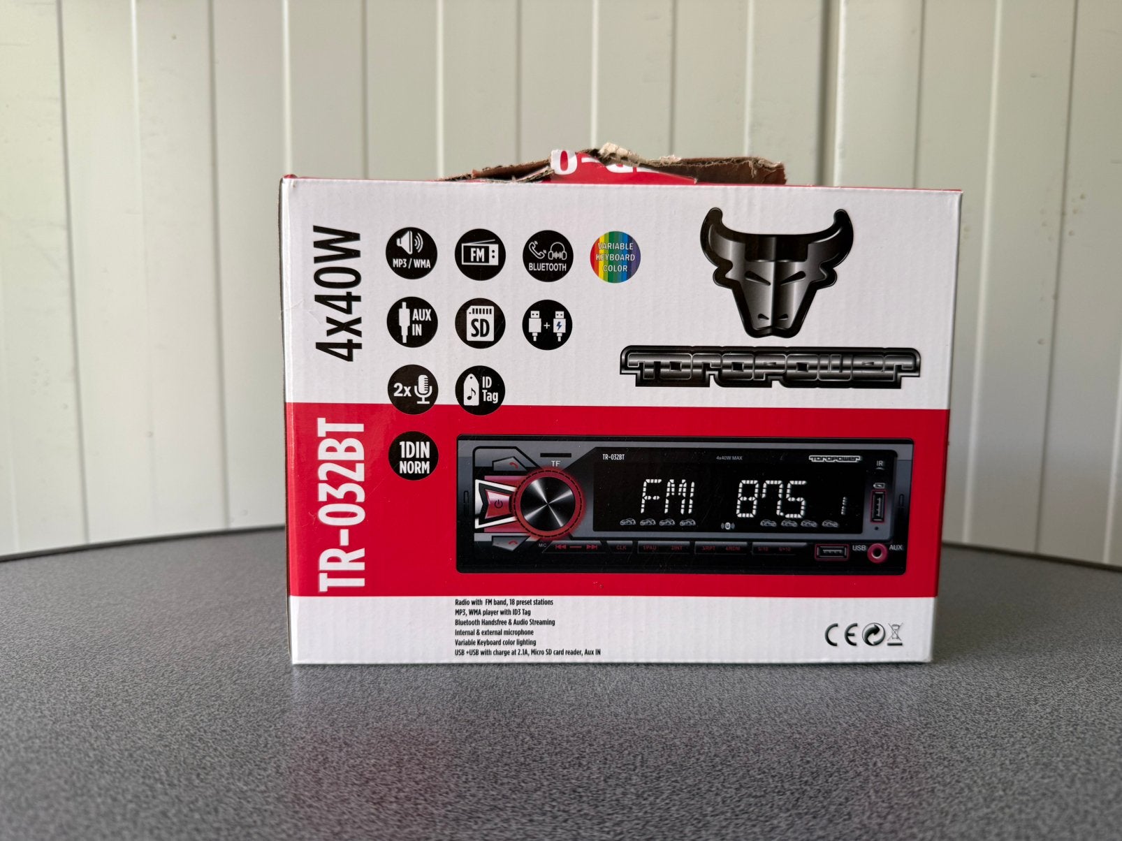 Toropower TR-032BT - Autoradio met Bluetooth - met usb, Ophalen of Verzenden, Zo goed als nieuw