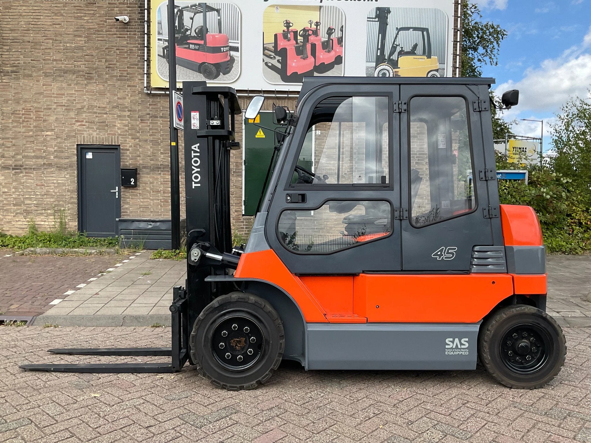 Toyota 7FBMF45 4500KG 3.30METER NIEUWE BATTERIJ HEFTRUCK, Zakelijke goederen, Machines en Bouw | Heftrucks en Intern transport