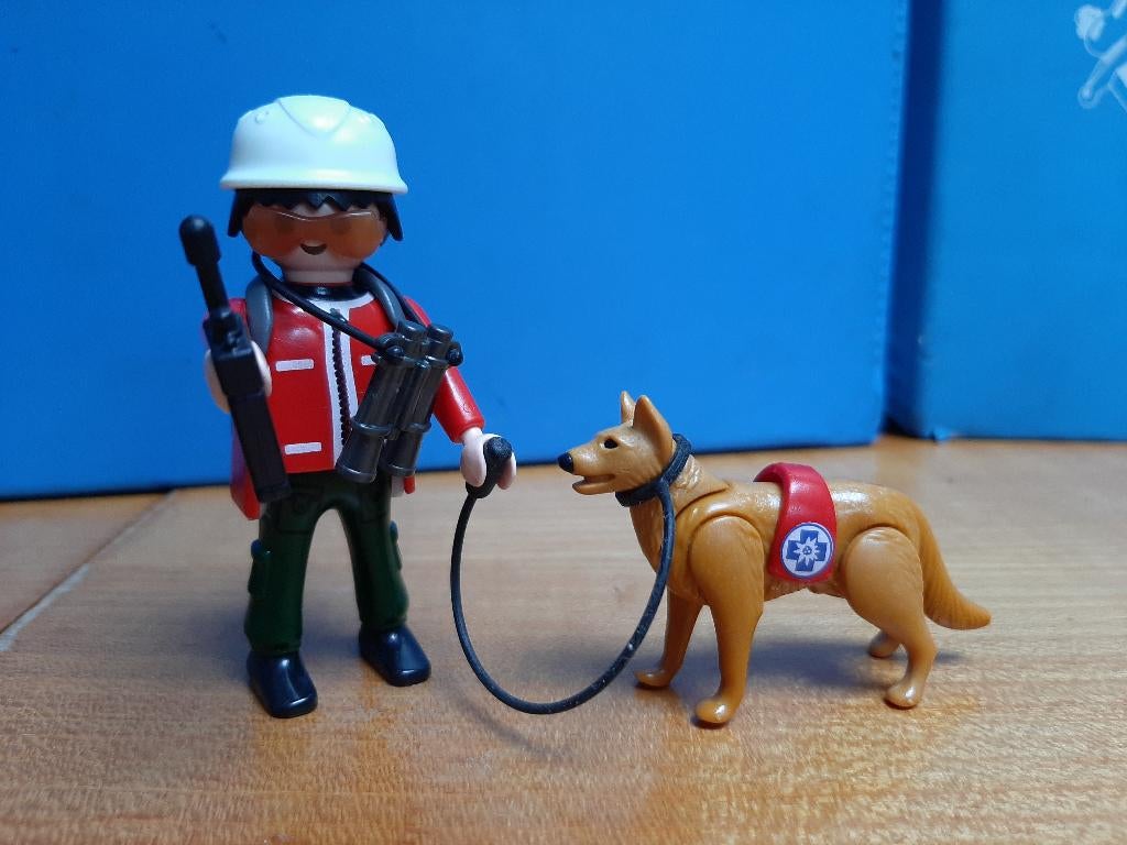 vakantie alpen wintersport 5431 hulpverlener redding hond, Kinderen en Baby's, Speelgoed | Playmobil, Ophalen of Verzenden, Zo goed als nieuw