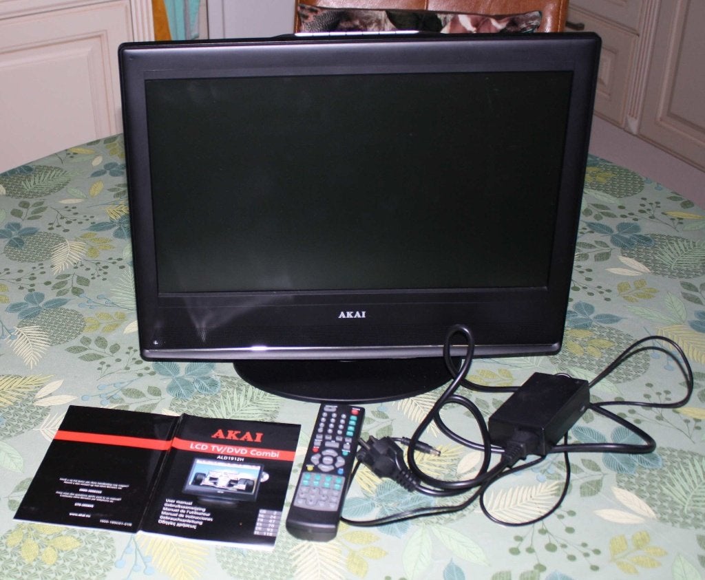 AKAI lcd-dvd-combi ALD1912H, Ophalen, Gebruikt