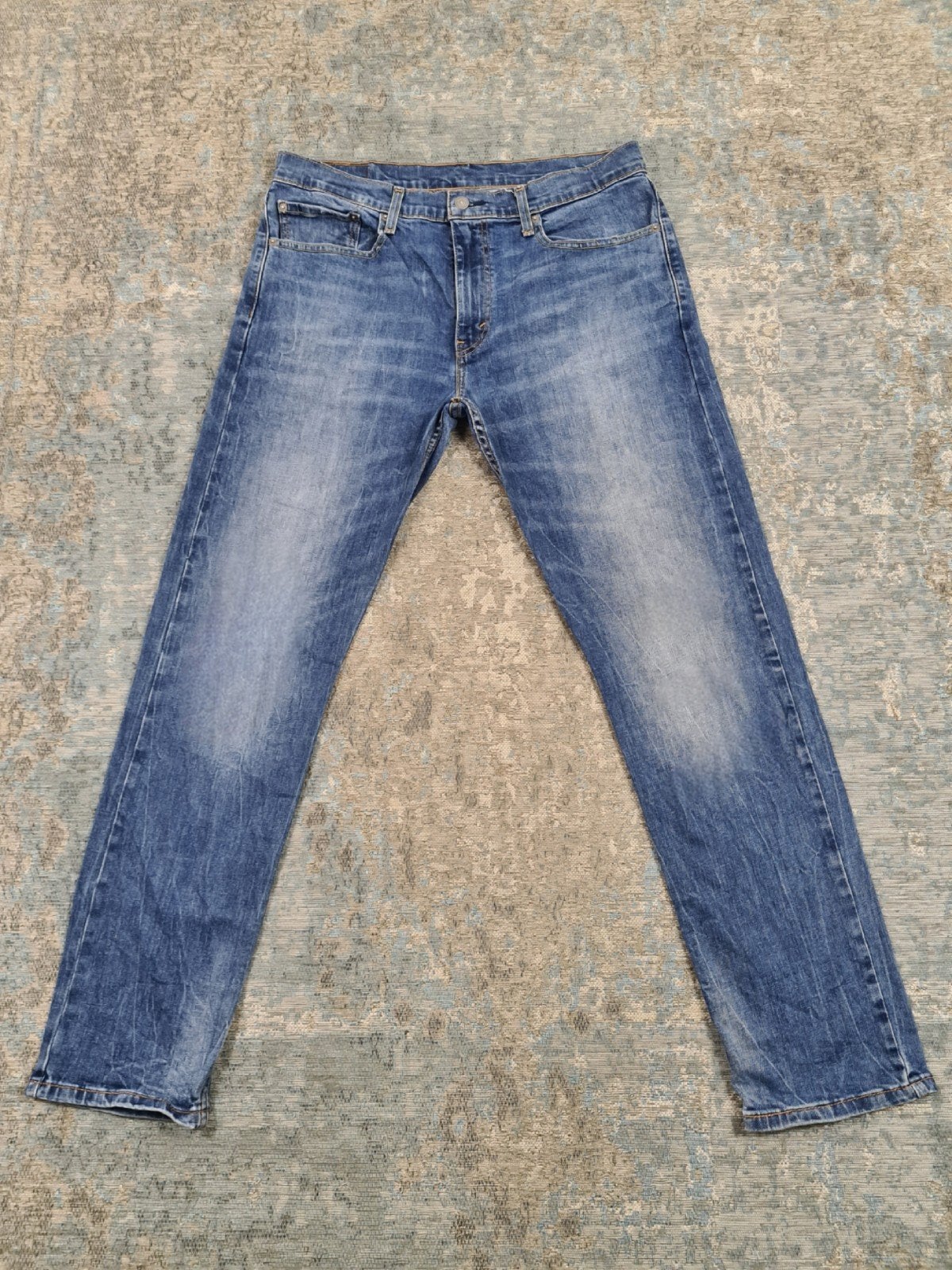 Levi's 502 W34 L32 Tapered STRETCH Bronno3432 Blauw