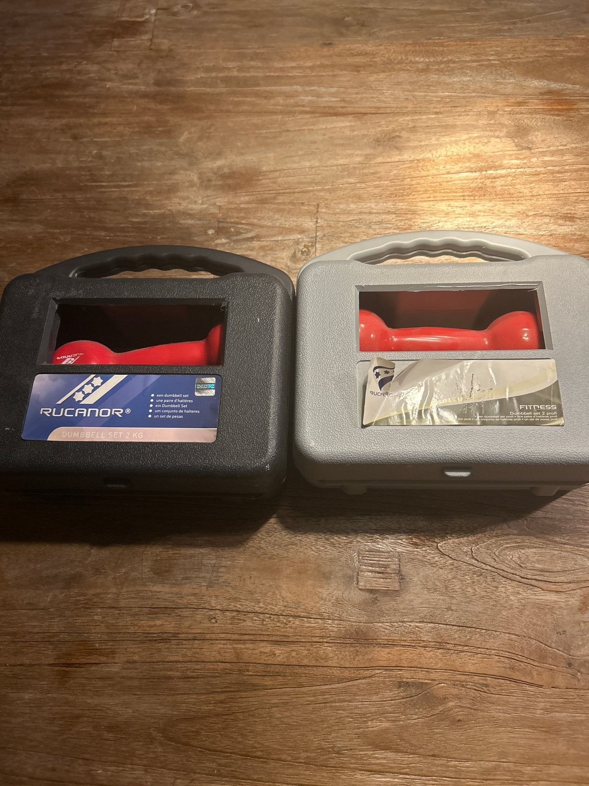 4x 2kg Rucanor Dumbbells - Ideaal voor Thuis Fitness, Ophalen of Verzenden, Gebruikt, Armen, Dumbbell