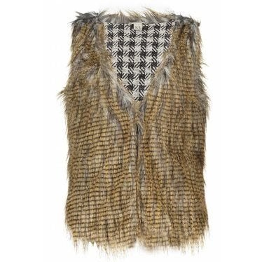 Prachtige 'harig' MISS SOPHIE'S gilet draagmaat 128., Kinderen en Baby's, Kinderkleding | Maat 128, Trui of Vest, Zo goed als nieuw