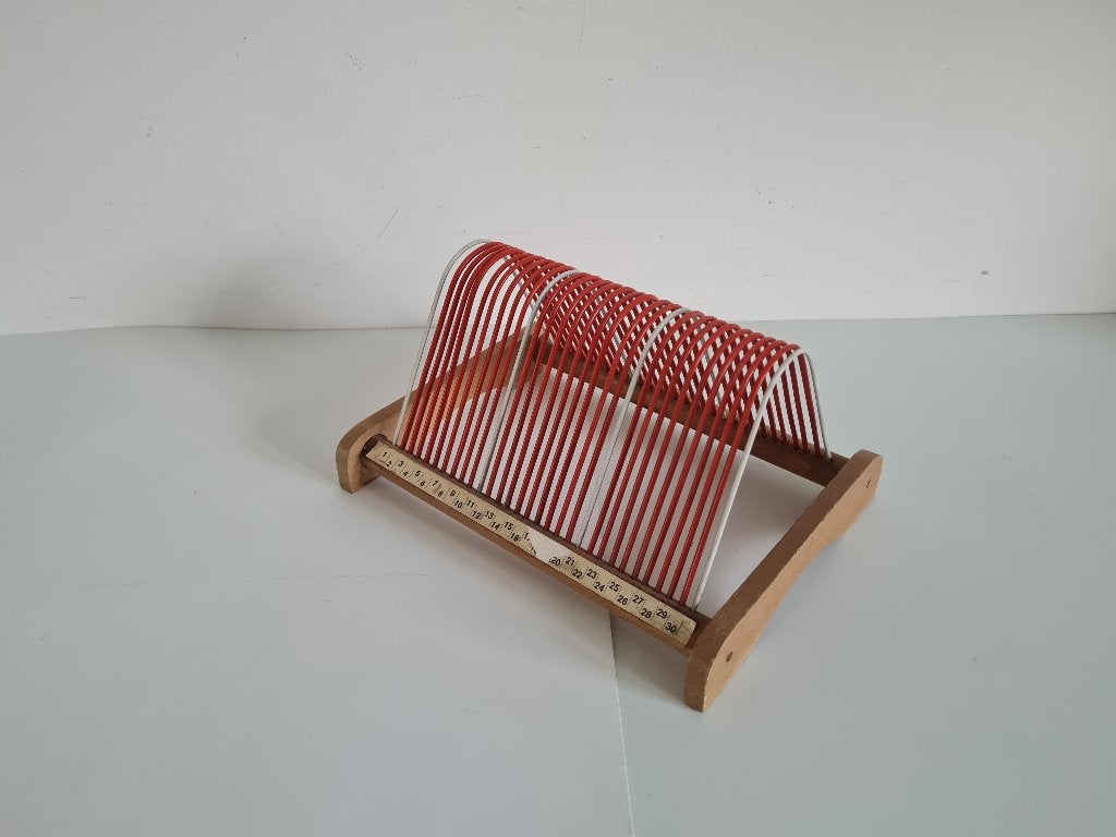 vintage LP rek, platenrek, platenhouder voor 30 LP's, Ophalen of Verzenden