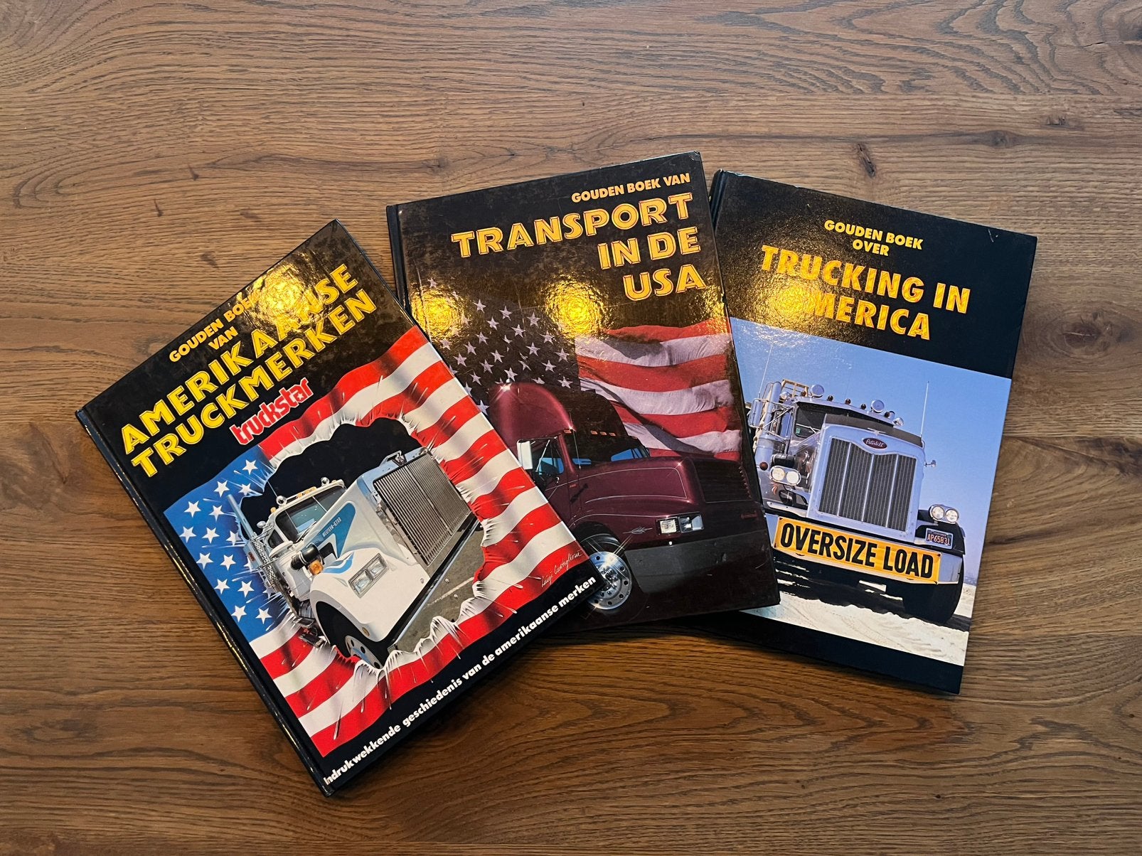 Gouden Boeken over Transport in de USA - Set van 3, Boeken, Ophalen of Verzenden, Gelezen, Vrachtwagen