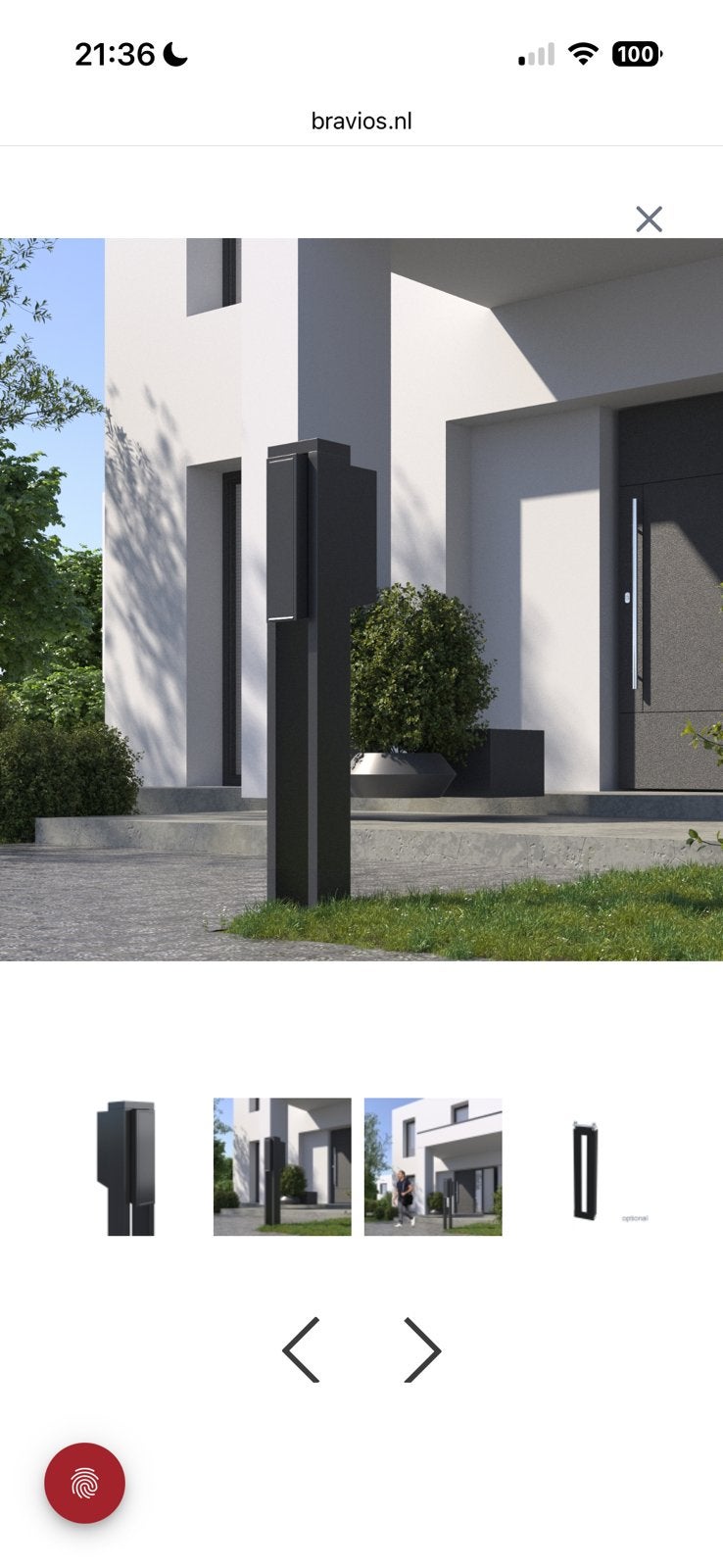 Design brievenbus, Tuin en Terras, Ophalen, Zo goed als nieuw