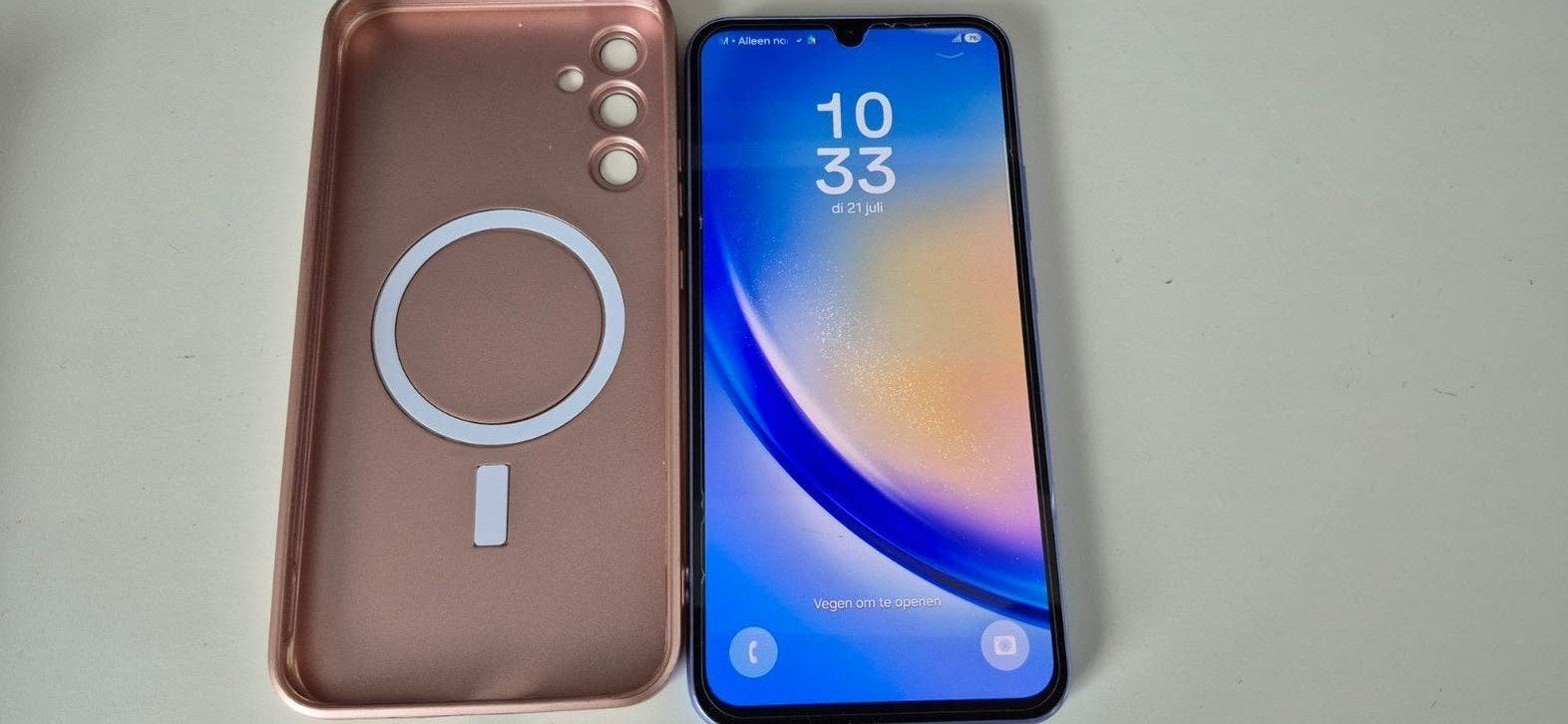 Samsung A34 5G 128GB Zo goed als nieuw, Paars, Ophalen of Verzenden, Zo goed als nieuw, Zonder abonnement