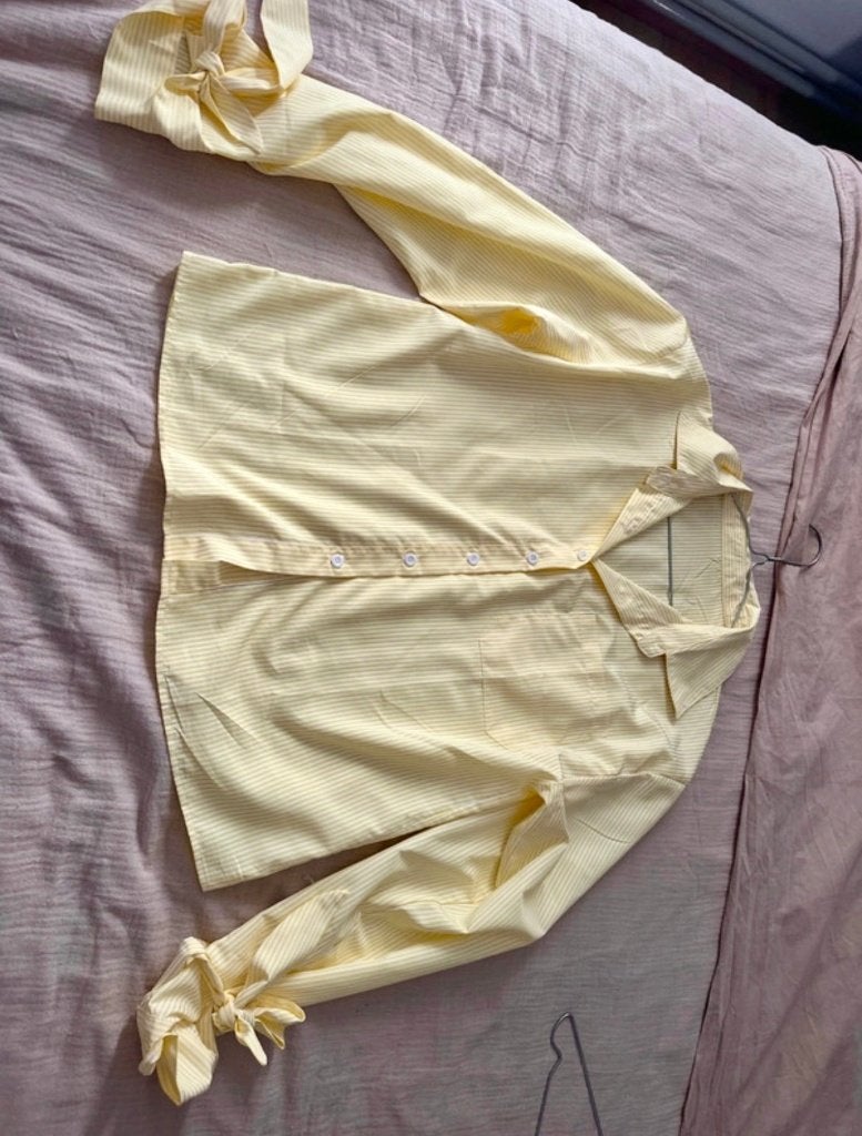 Zara Woman  Yellow Striped  Blouse Size M, Maat 38/40 (M), Verzenden, Zara, Geel