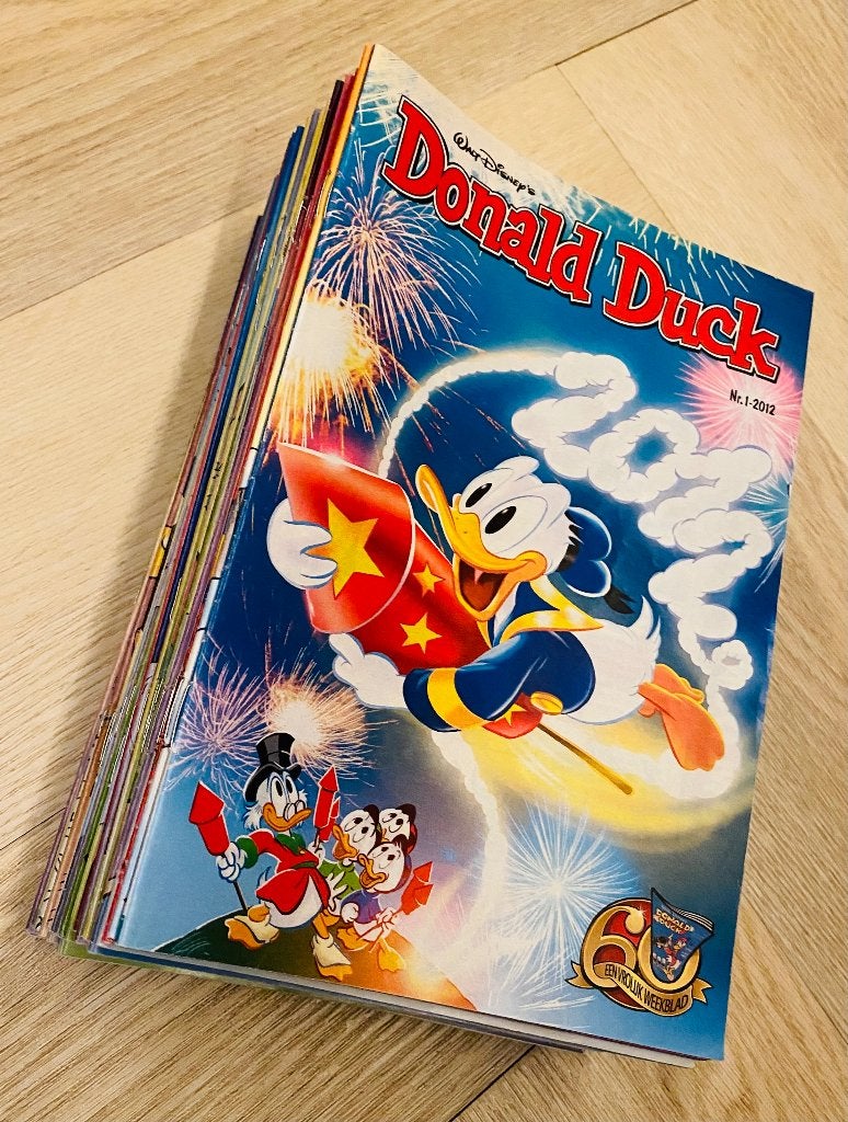 Complete jaargang Donald Duck 2012, 54 nrs - goede kwaliteit, Complete serie of reeks, Ophalen of Verzenden, Zo goed als nieuw